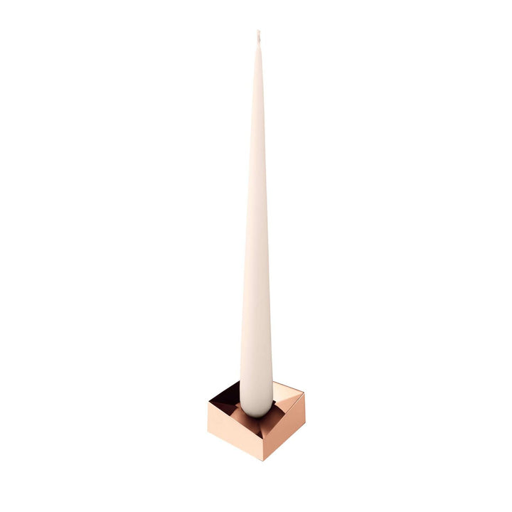 STOFF Nagel Reflect Candle Holder, Large, Rose Gold - ökenhem