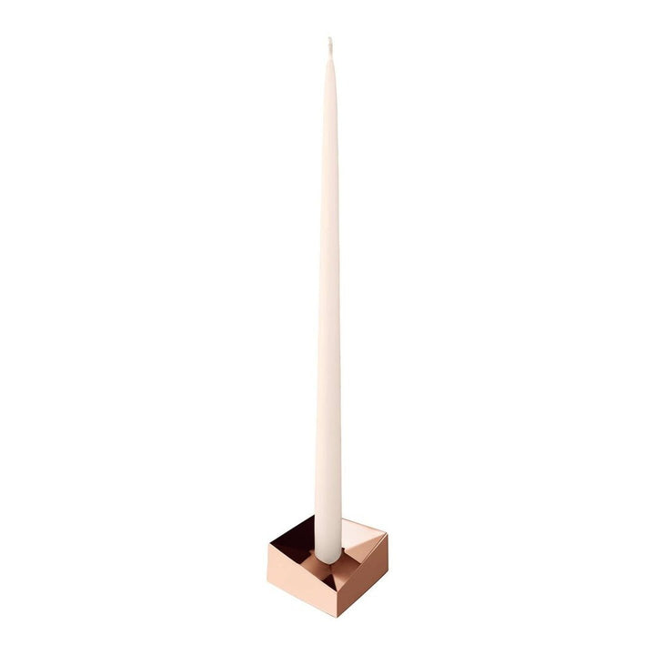 STOFF Nagel Reflect Candle Holder, Small, Rose Gold - ökenhem