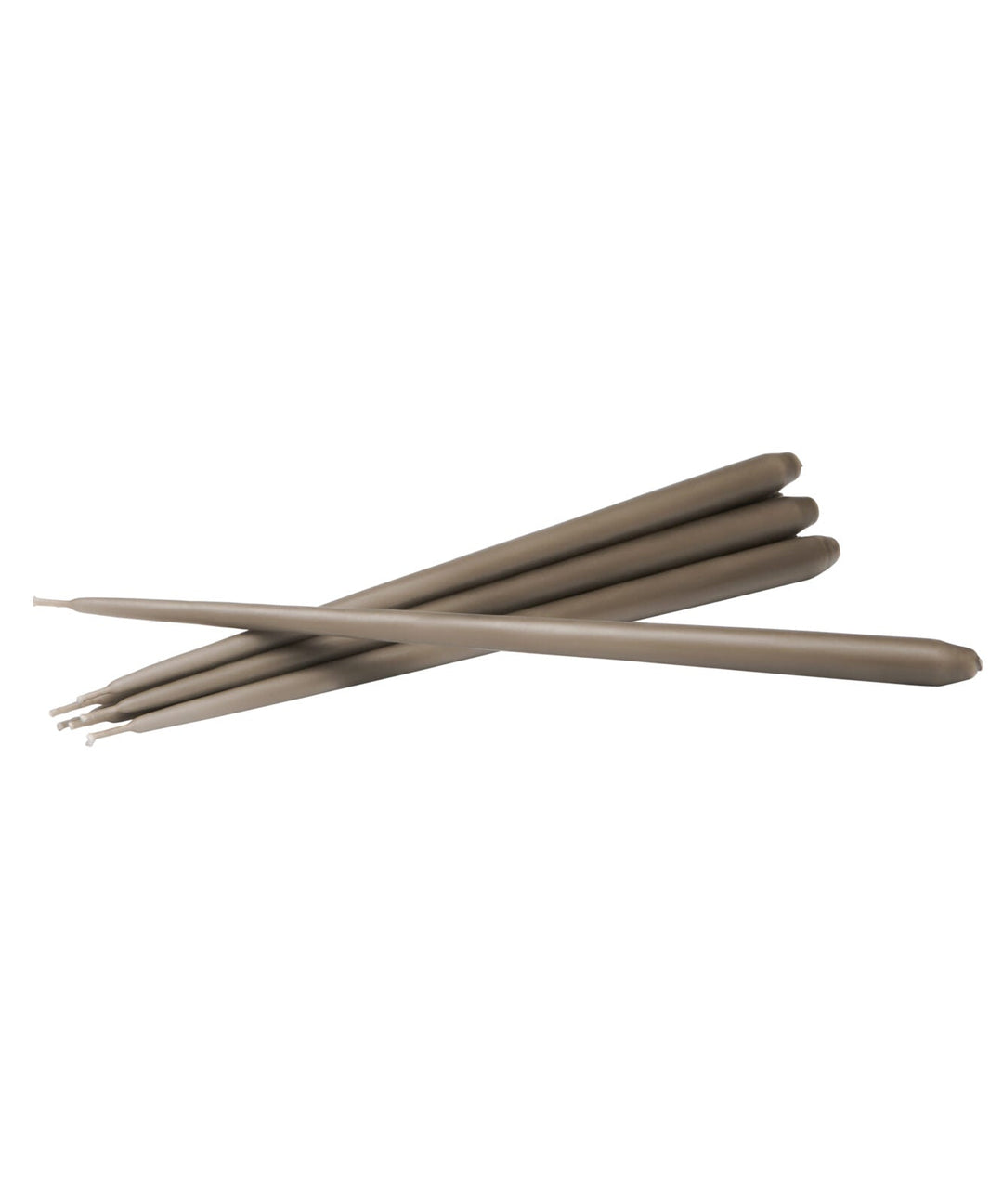 STOFF Nagel Taper Candle by Ester & Erik, Taupe, Set of 6 - ökenhem