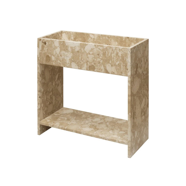 Stone Plant Box with Shelf - ökenhem