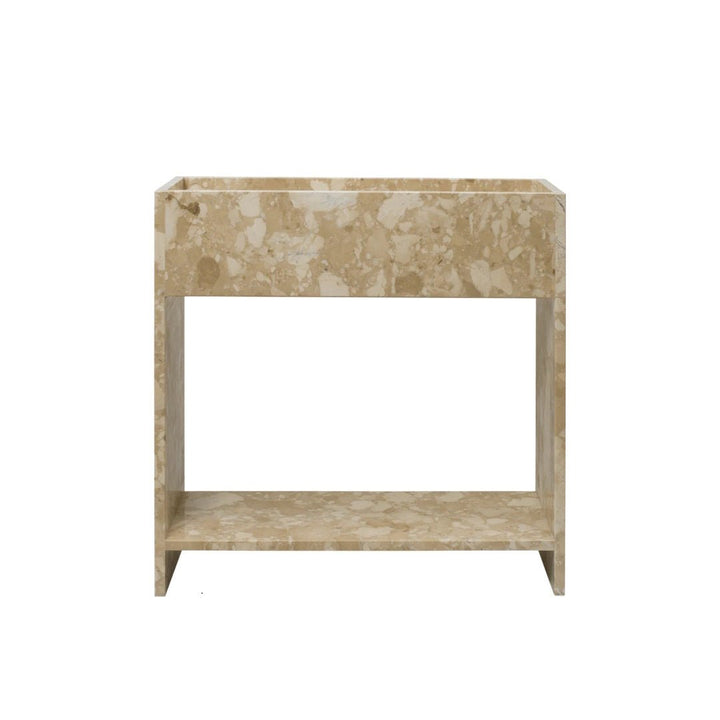 Stone Plant Box with Shelf - ökenhem
