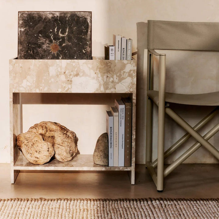 Stone Plant Box with Shelf - ökenhem