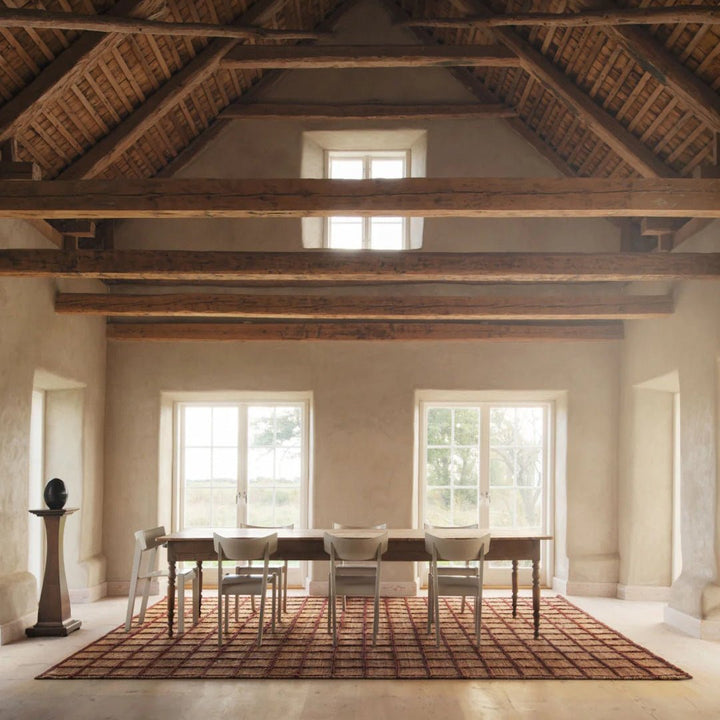 Strata Jute Rug - Burgundy - ökenhem