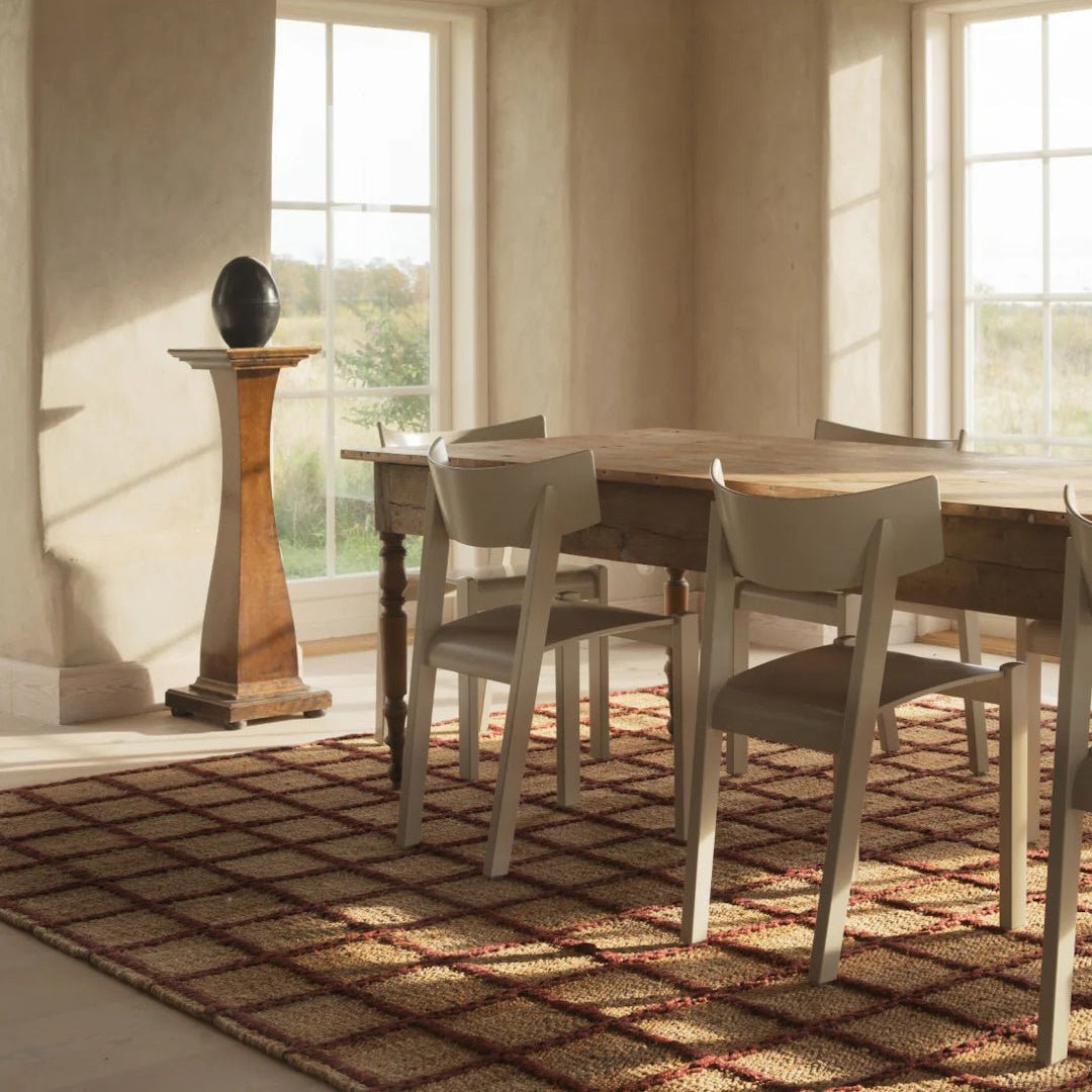 Strata Jute Rug - Burgundy - ökenhem