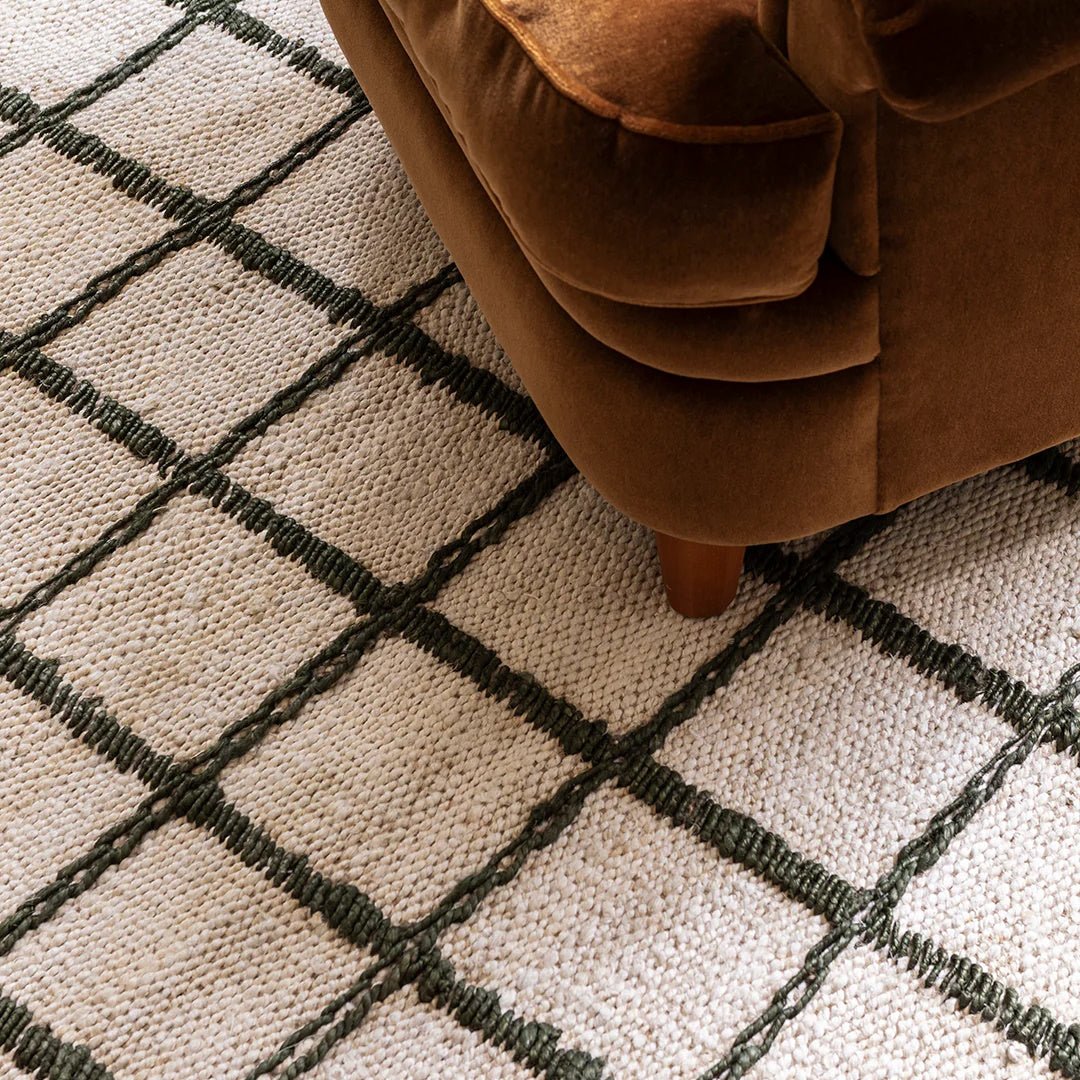 Strata Jute Rug - Green - ökenhem
