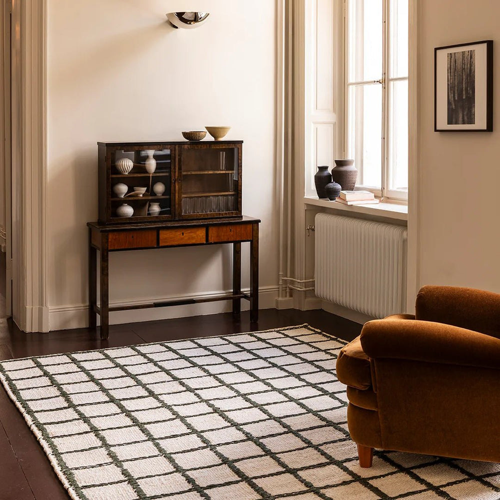 Strata Jute Rug - Green - ökenhem