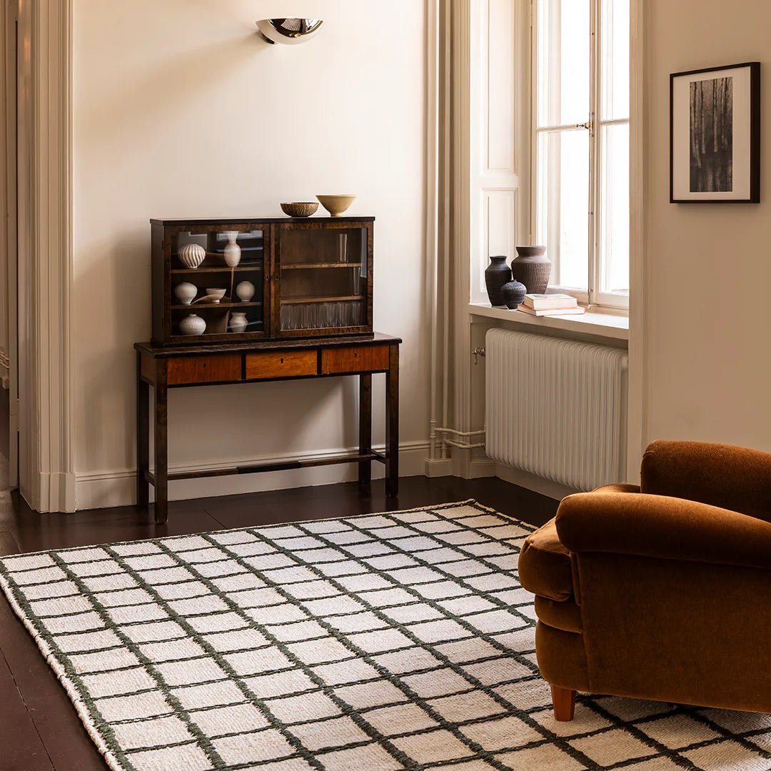 Strata Jute Rug - Green - ökenhem