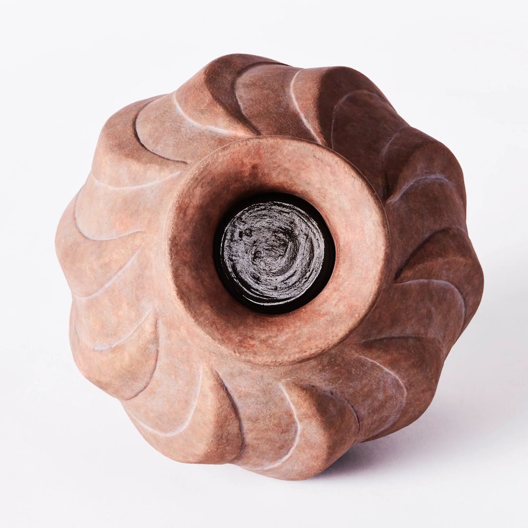 Swirl Vase Brown Small - ökenhem