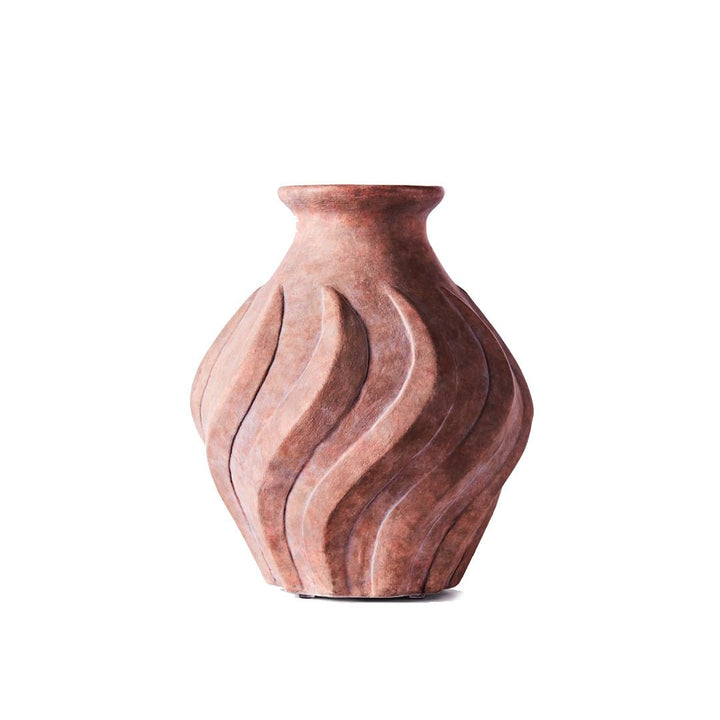Swirl Vase Brown Small - ökenhem