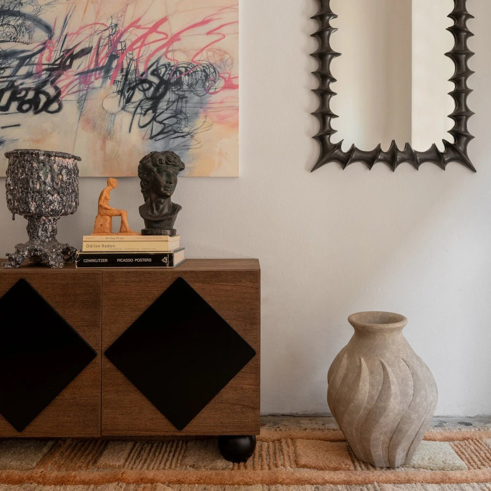 Swirl Vase Grey Large - ökenhem