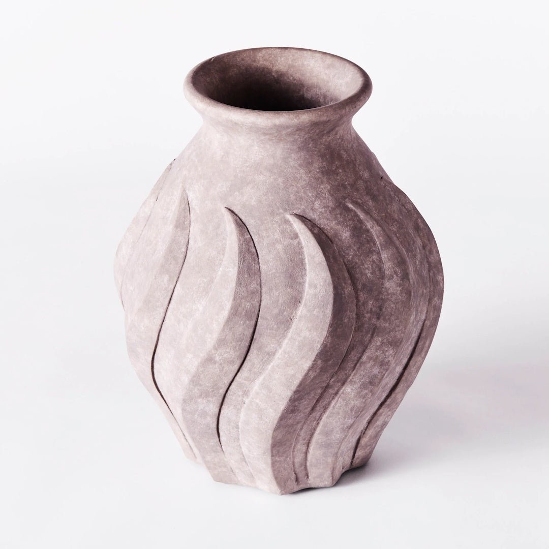 Swirl Vase Grey Large - ökenhem