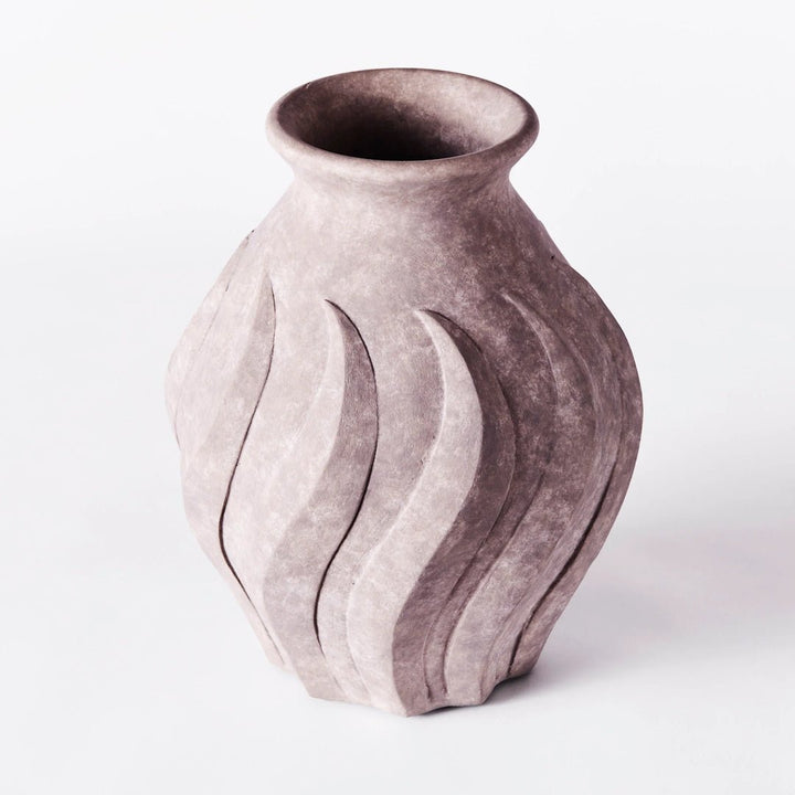 Swirl Vase Grey Large - ökenhem