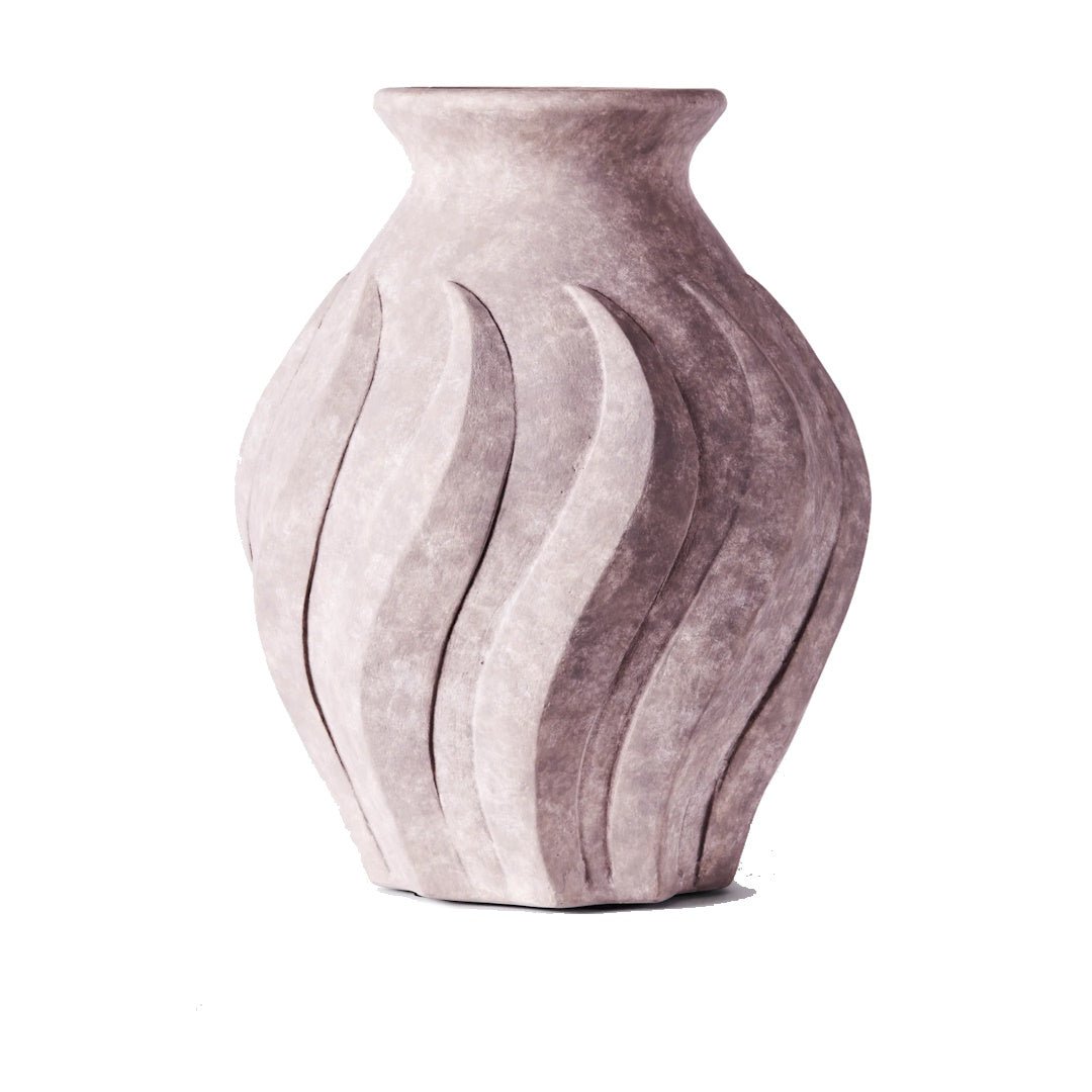 Swirl Vase Grey Large - ökenhem