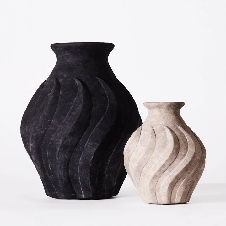 Swirl Vase Grey Small - ökenhem