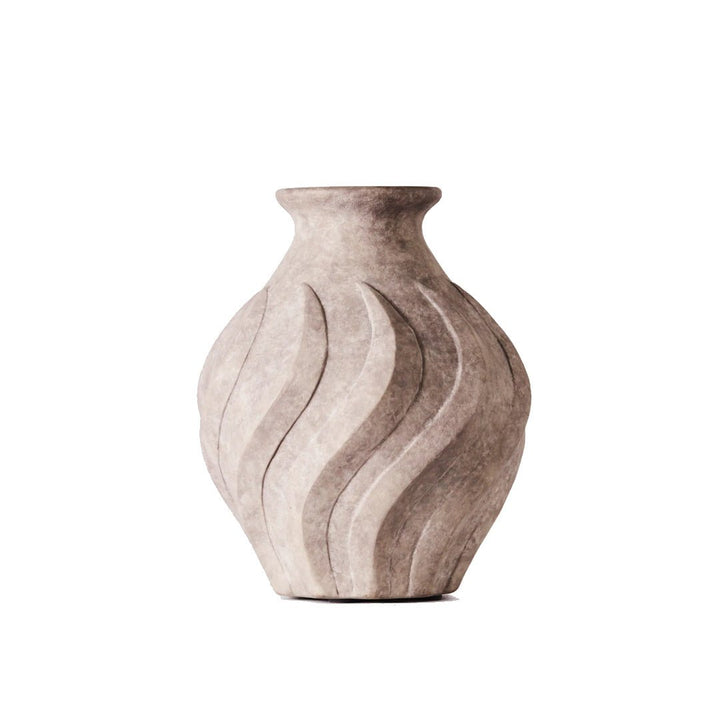 Swirl Vase Grey Small - ökenhem