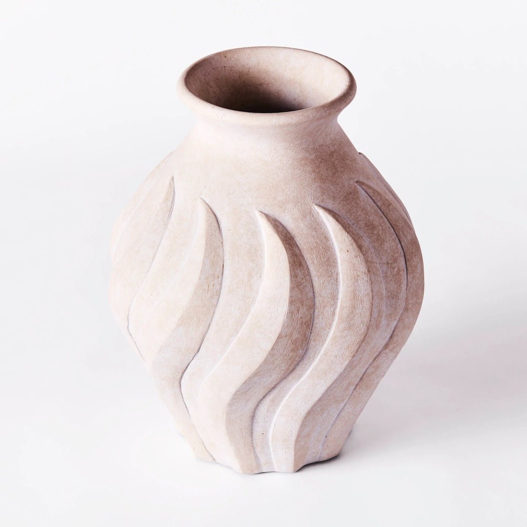 Swirl Vase White Large - ökenhem