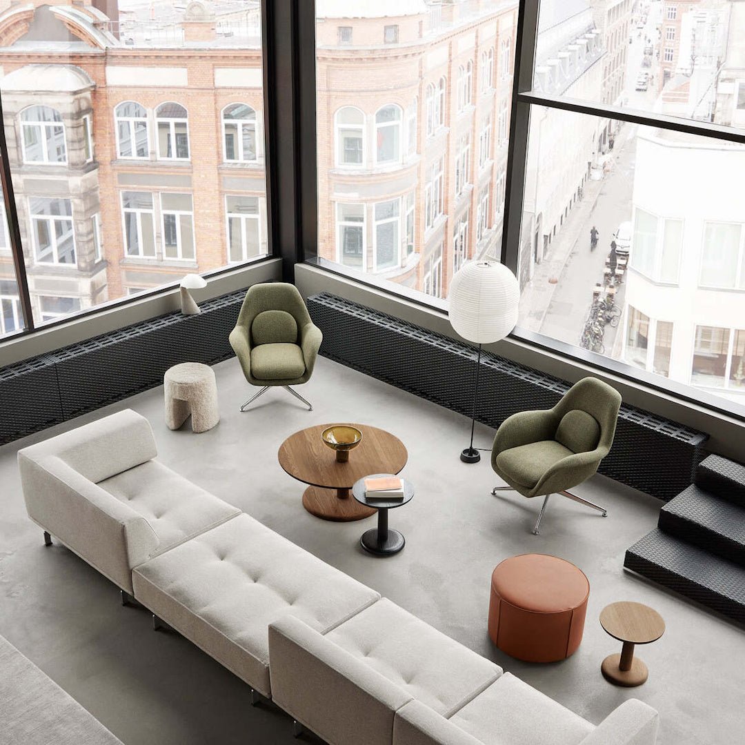 Swoon Lounge Swivel Chair - Petit - Fabric Shell - ökenhem