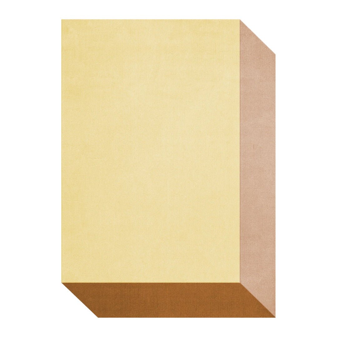 Teklan Box Wool Rug - Yellows - ökenhem