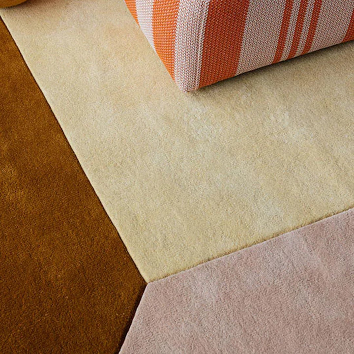 Teklan Box Wool Rug - Yellows - ökenhem