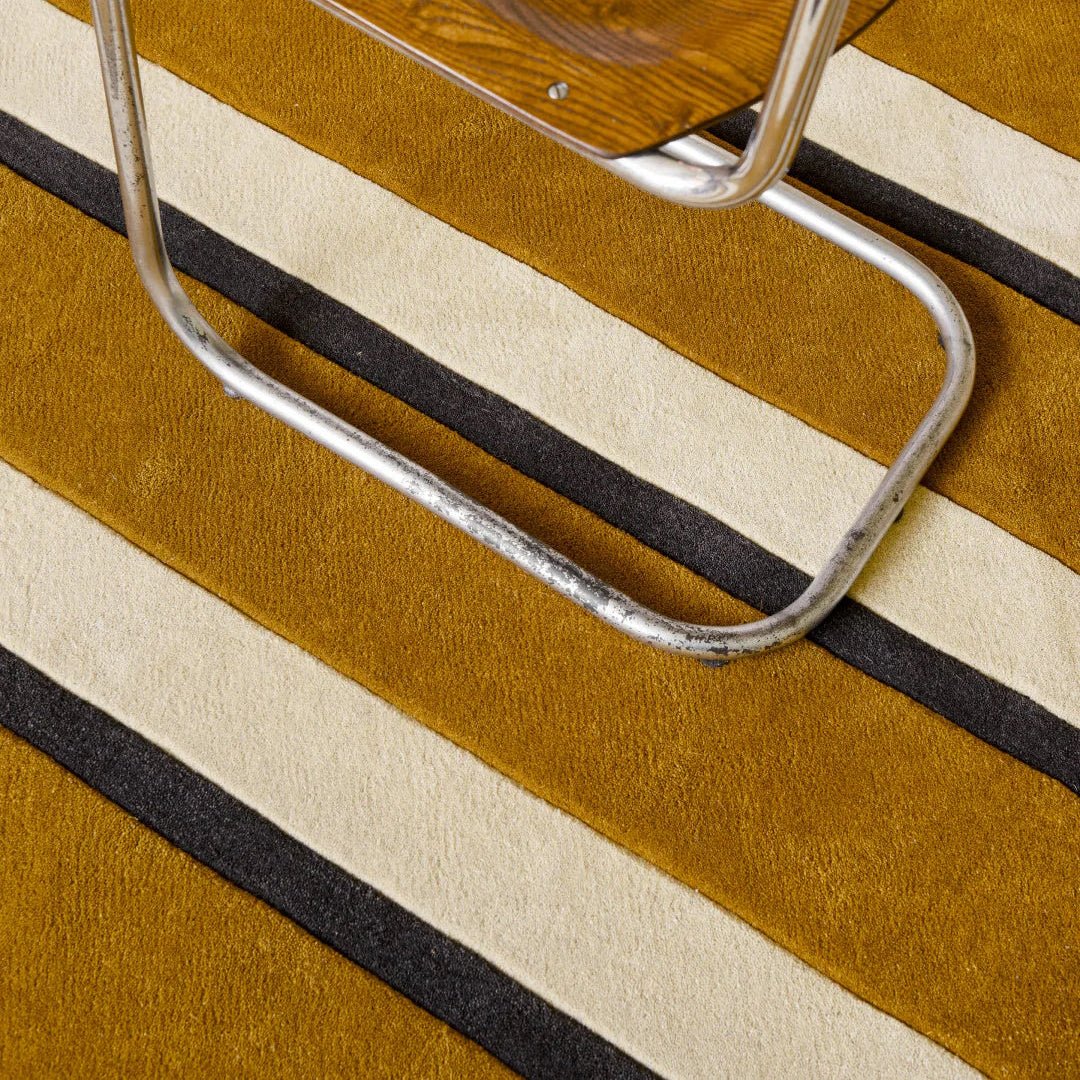 Teklan Diagonal Wool Rug - Sand - ökenhem