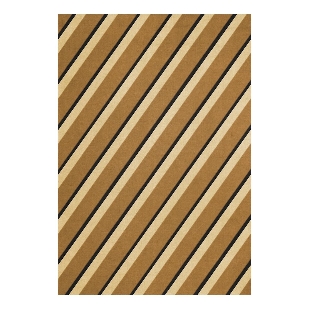 Teklan Diagonal Wool Rug - Sand - ökenhem