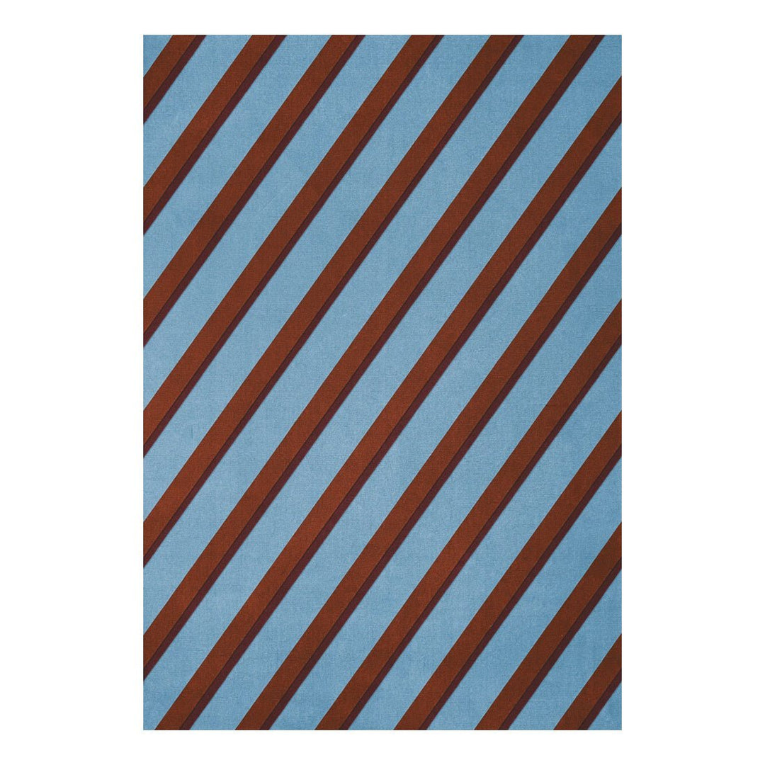 Teklan Diagonal Wool Rug - Sky - ökenhem