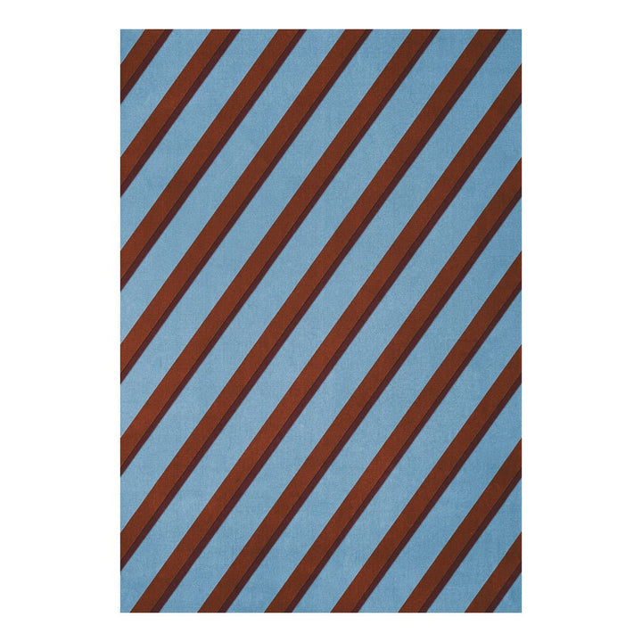 Teklan Diagonal Wool Rug - Sky - ökenhem
