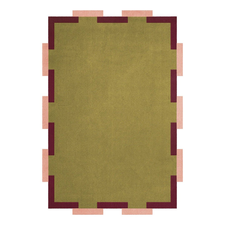 Teklan Fregio Wool Rug - Olive Blush - ökenhem