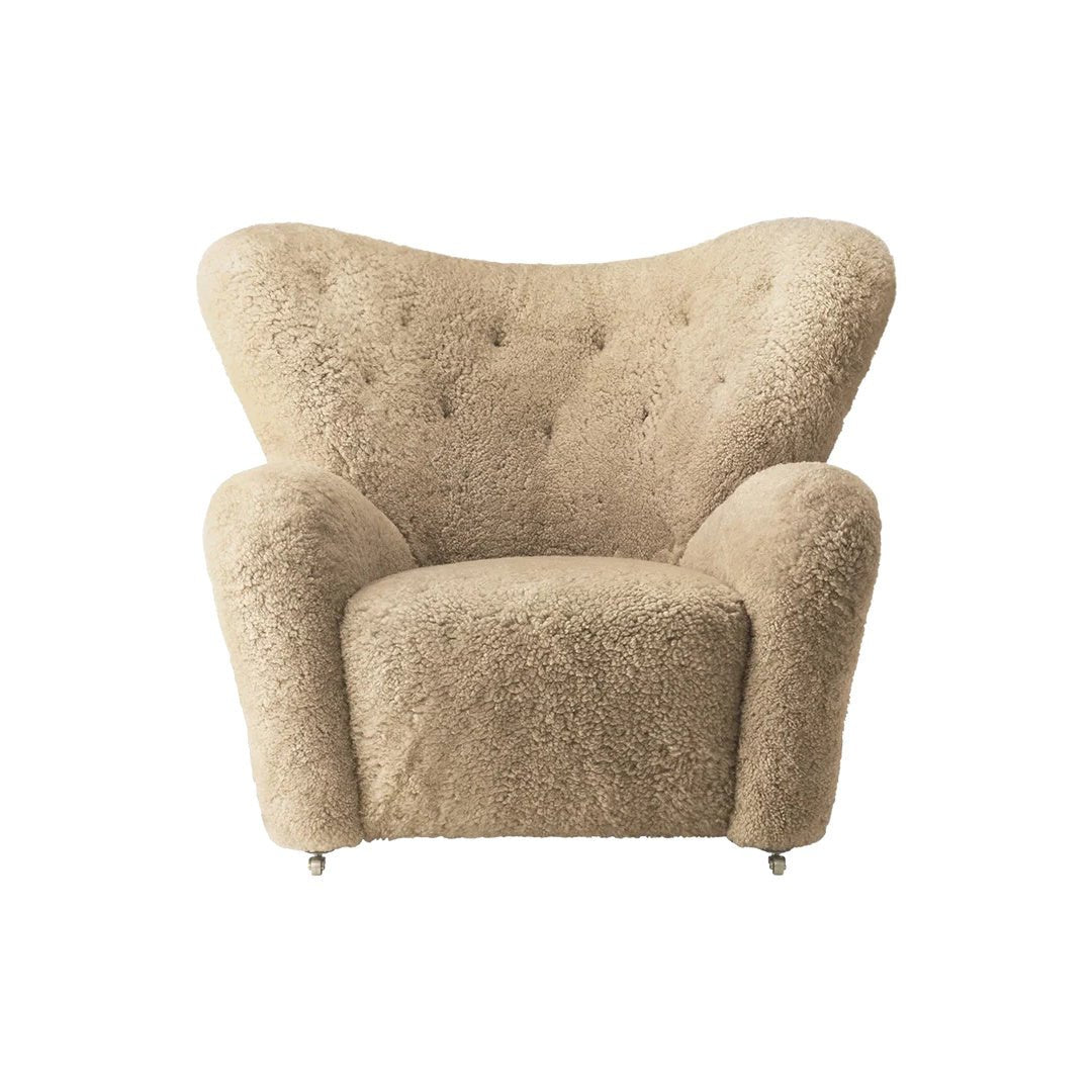 The Tired Man Lounge Chair, Sheepskin - ökenhem