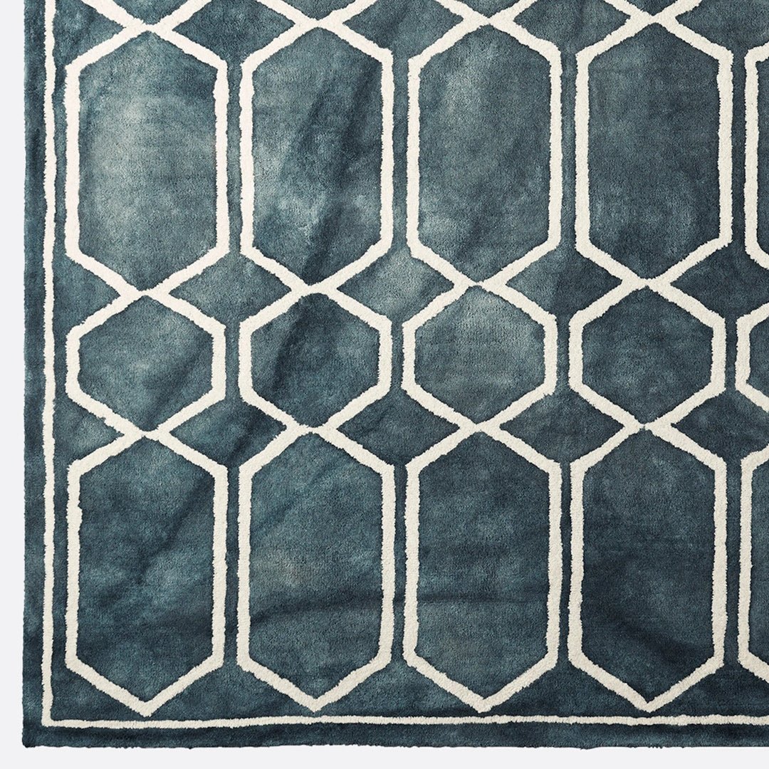 Tie Dye Graphite Ink Rug - ökenhem