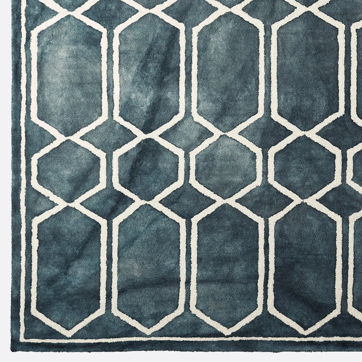Tie Dye Graphite Ink Rug - ökenhem