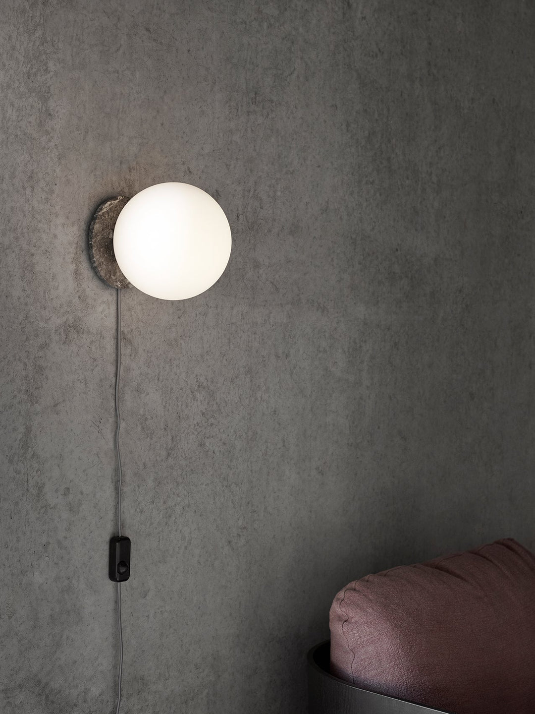 TR Bulb, Table/Wall Lamp, Grey Marble Base - ökenhem