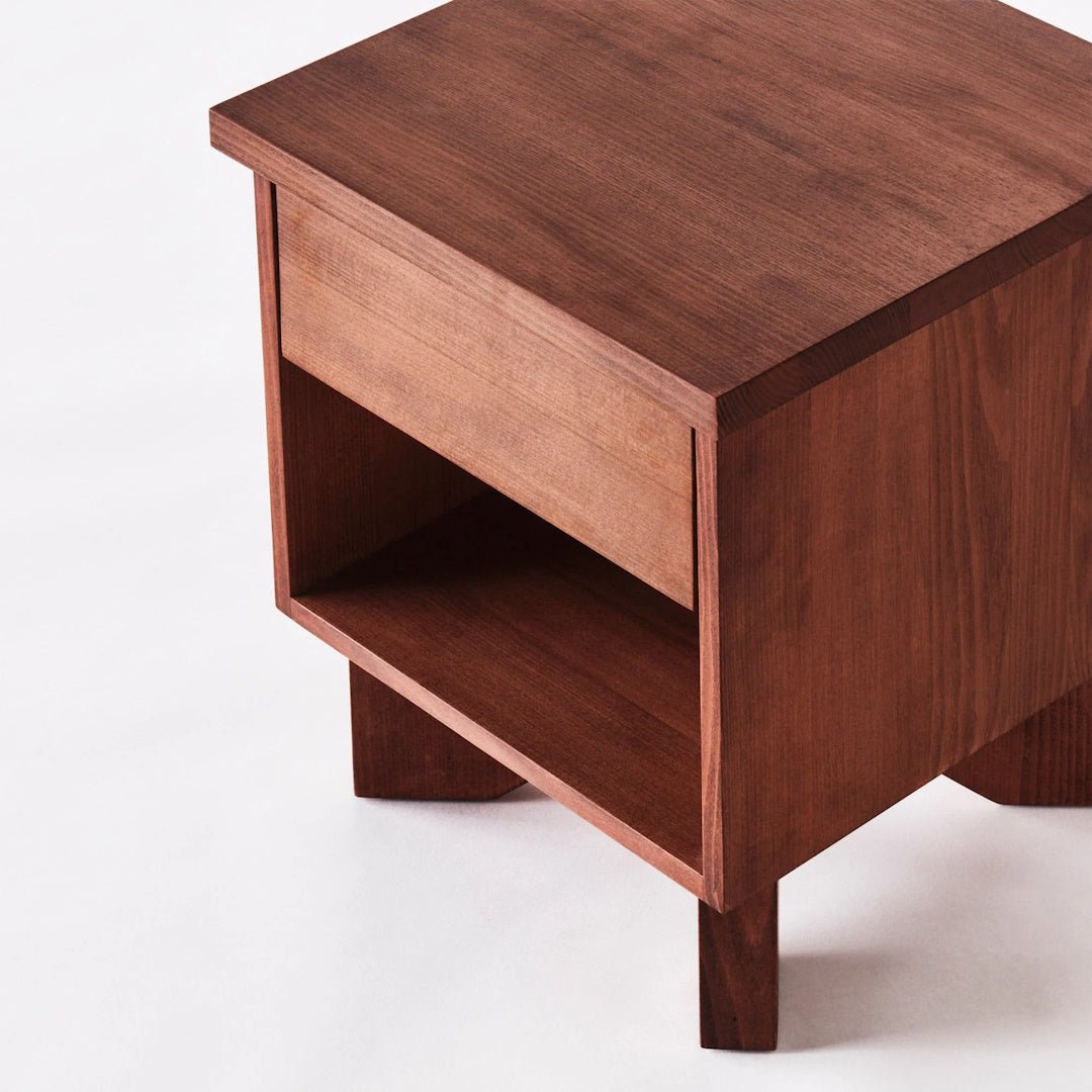 V Bedside Table Beech - ökenhem