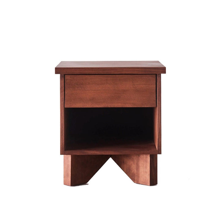 V Bedside Table Beech - ökenhem