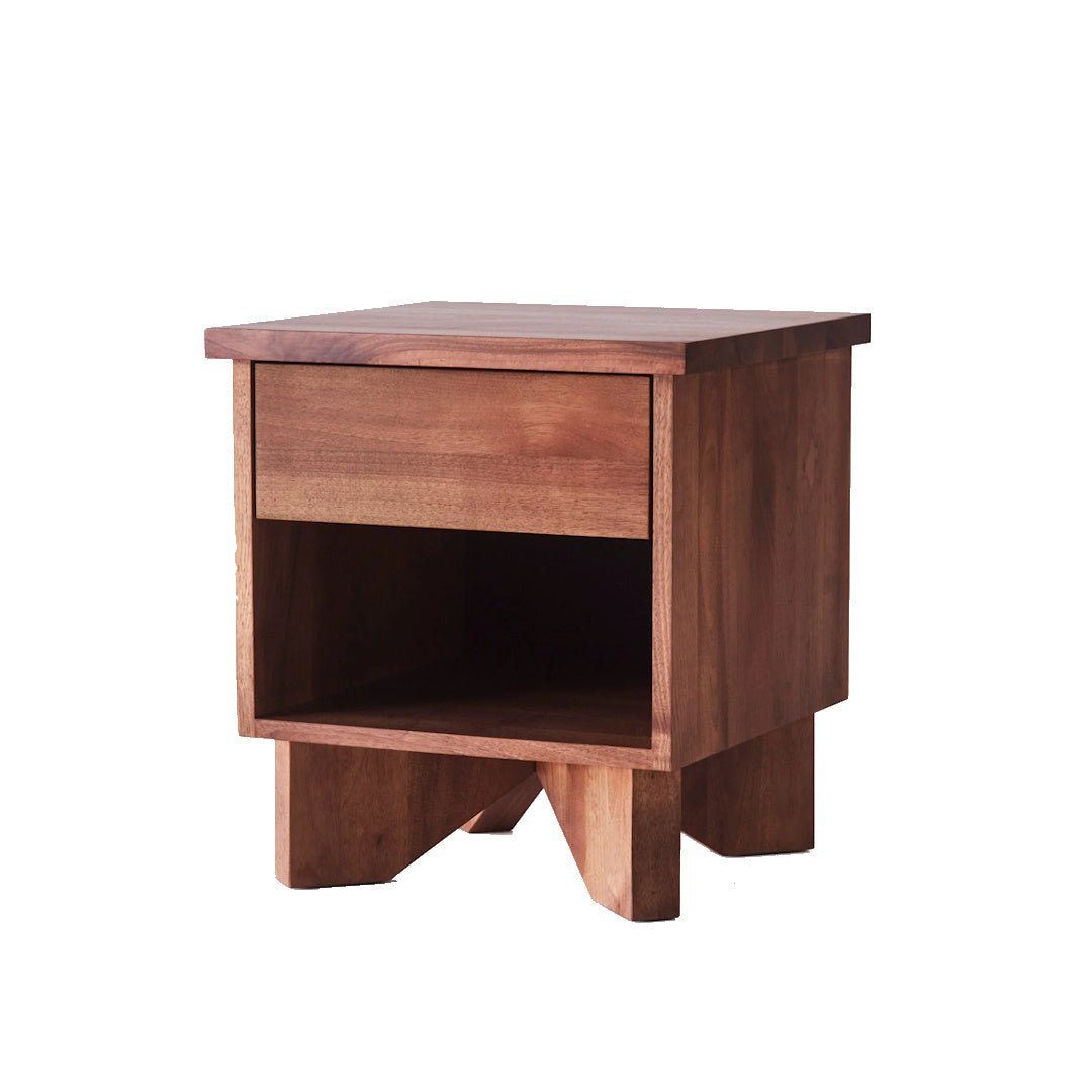 V Bedside Table Walnut - ökenhem