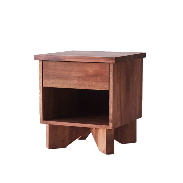 V Bedside Table Walnut - ökenhem
