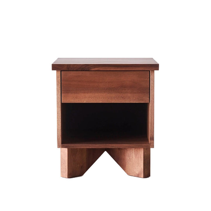 V Bedside Table Walnut - ökenhem