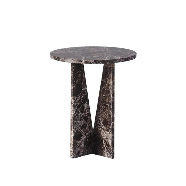 V Side Table Dark Emperador - ökenhem