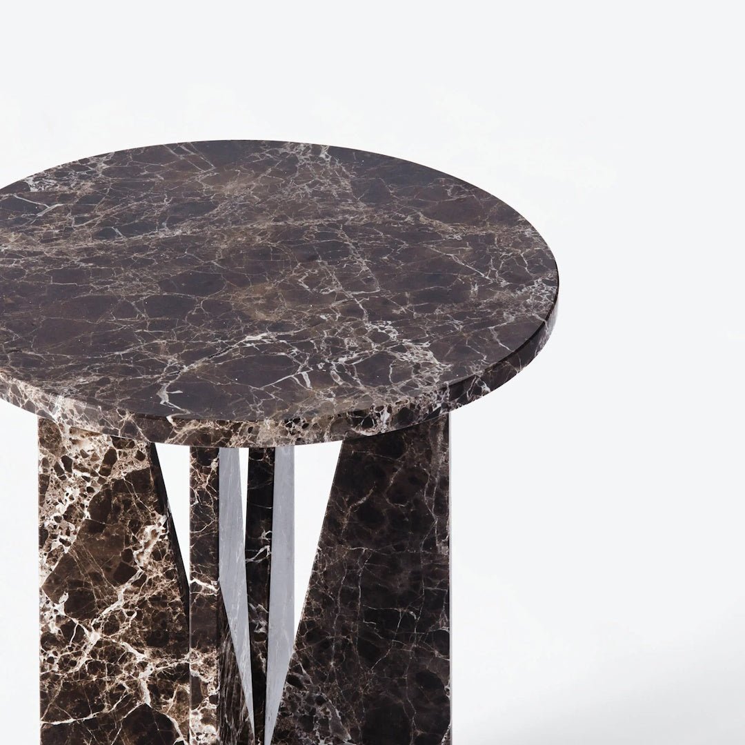 V Side Table Dark Emperador - ökenhem