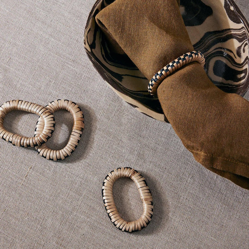 Weave Napkin Rings - Set of 4 - ökenhem
