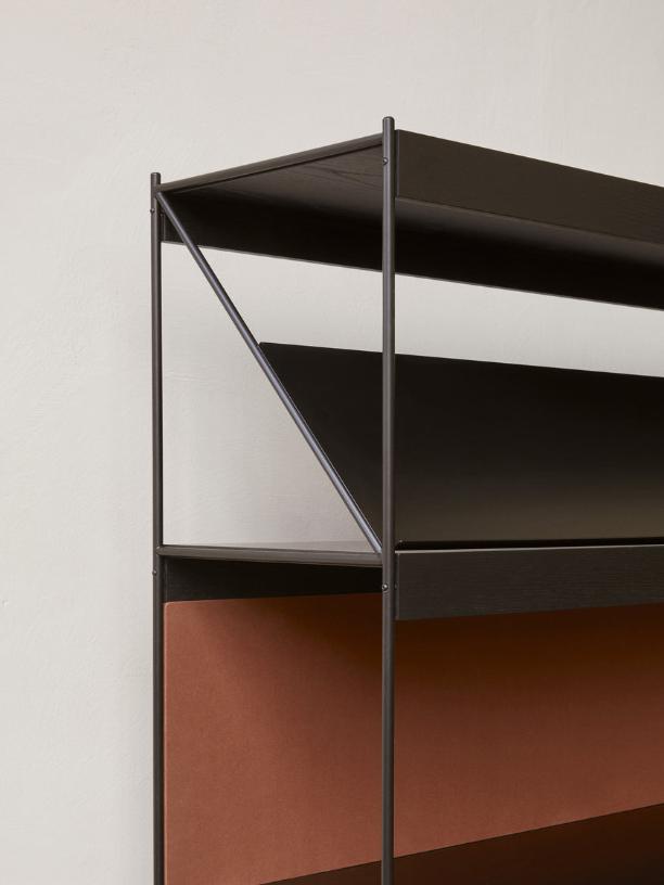 Zet Storage System, 60in, Back Panel and Magazine Shelf - ökenhem