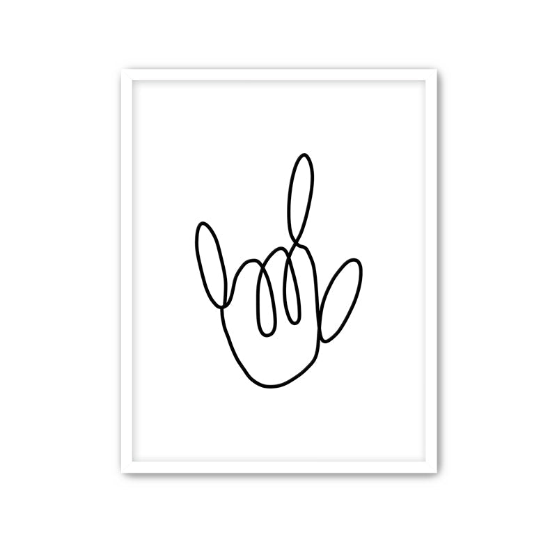 ASL I Love You Art Print - ökenhem