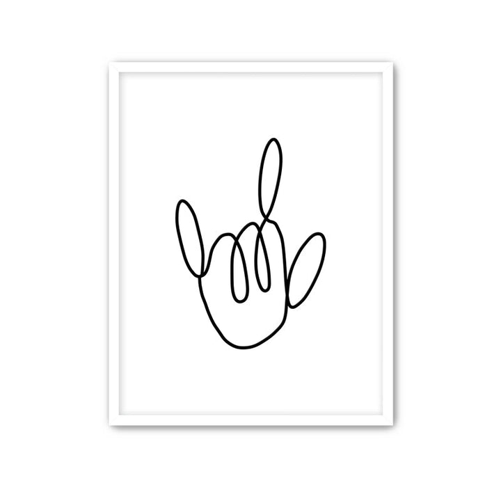 ASL I Love You Art Print - ökenhem