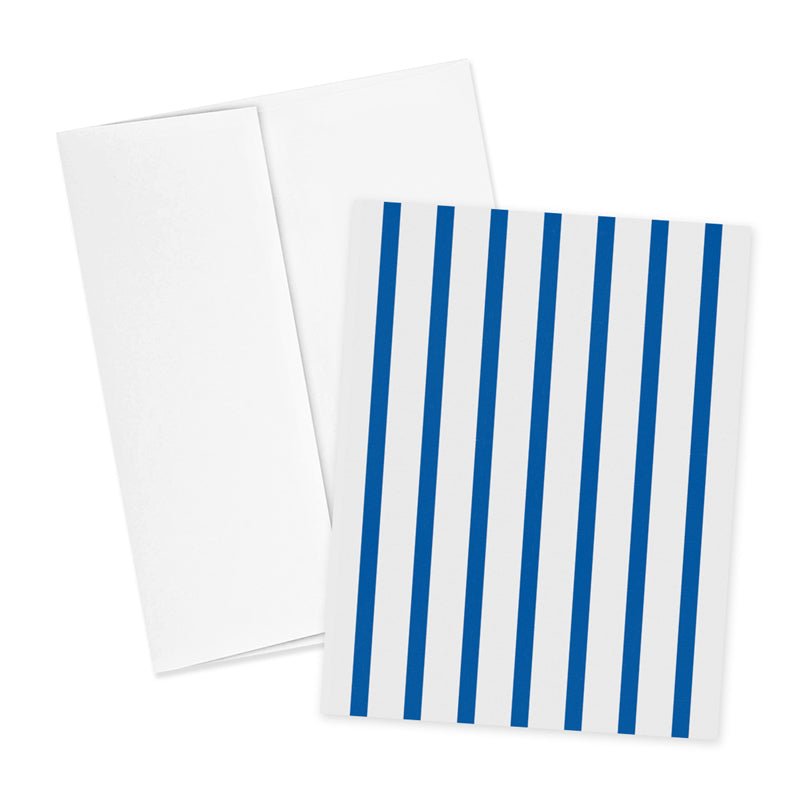 Blue Striped Notecard - ökenhem