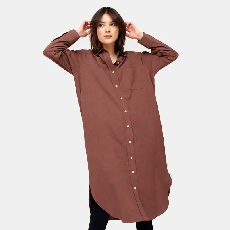 Chestnut Shirt Dress - ökenhem