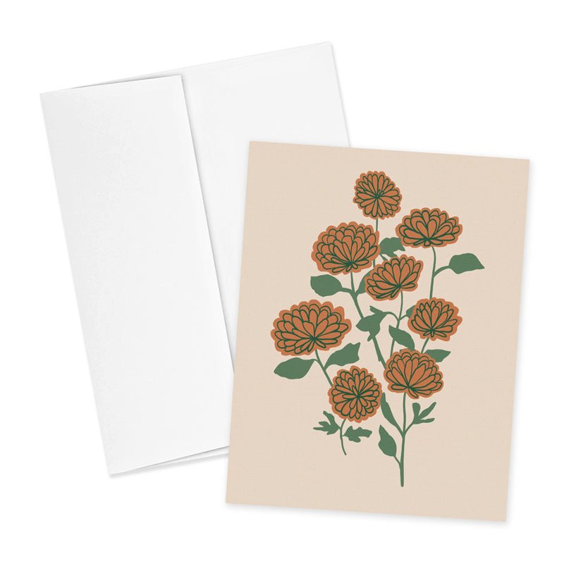 Chrysanthemums Notecard - ökenhem