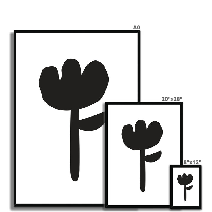 Image showing art prints in various sizes in relation to each other.