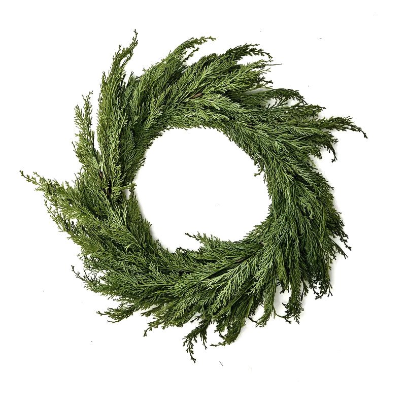 Faux Cedar Wreath - ökenhem