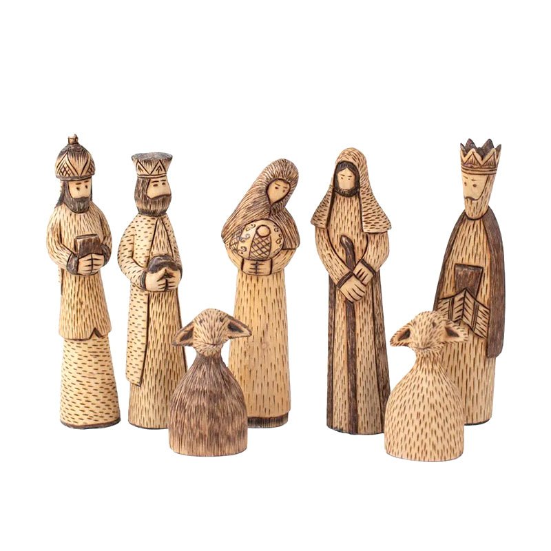 Hand Carved Nativity - Field Study