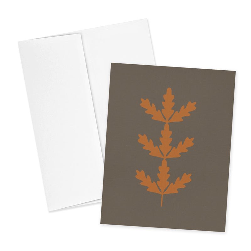 Oak Leaves Notecard - ökenhem